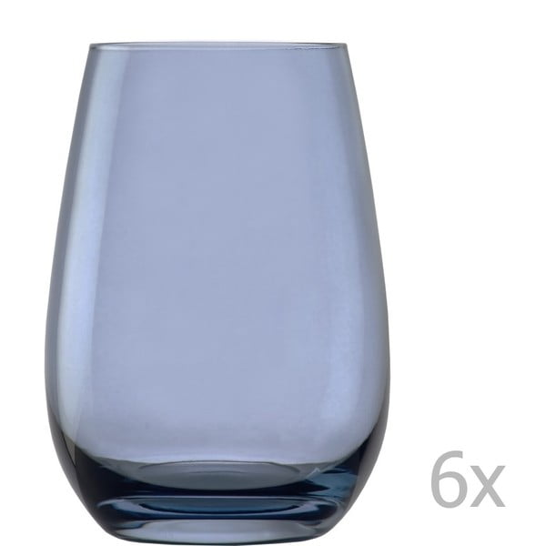 Zestaw 6 jasnoniebieskich szklanek Stölzle Lausitz Elements, 465 ml