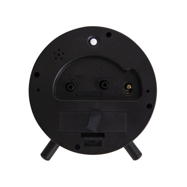 Czarny metalowy budzik Karlsson Index, ø 11 cm-image-3