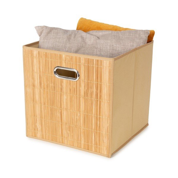 Bambusowy koszyk do regału 31x31x31 cm Anji – Compactor-image-4