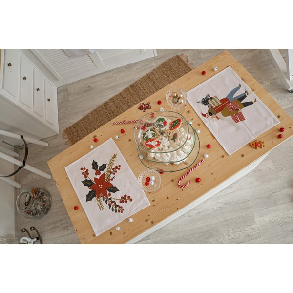 Tekstylna mata stołowa 2 szt. ze świątecznym motywem 35x45 cm Christmas Star – Butter Kings-image-1