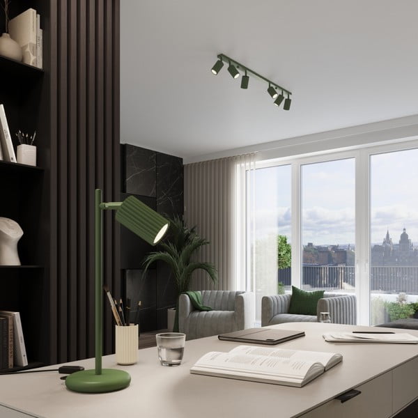 Zielona lampa stołowa (wysokość 43 cm) Gleam – Sollux-image-1