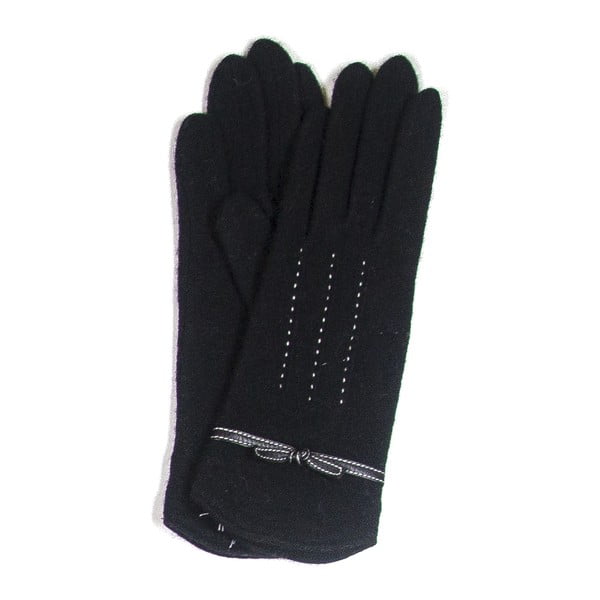 Czarne rękawiczki Silk and Cashmere Palette