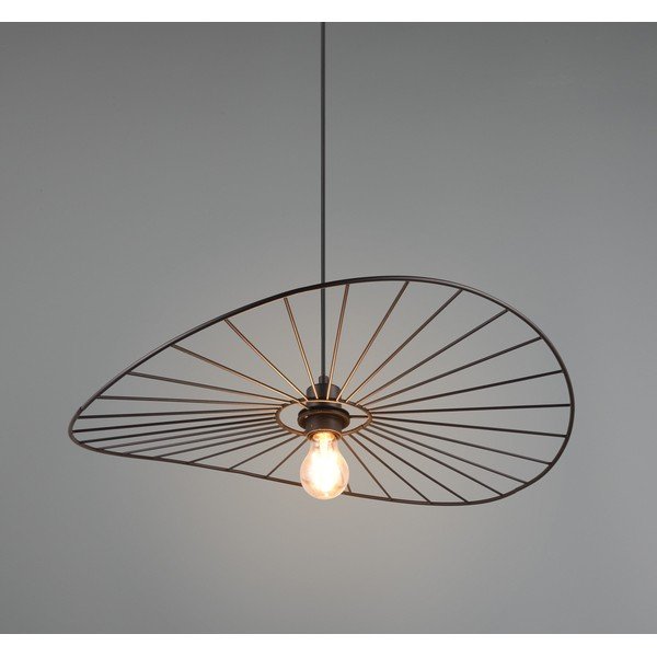 Lampa wisząca w kolorze matowej czerni ø 60 cm Chapeau – Reality-image-3