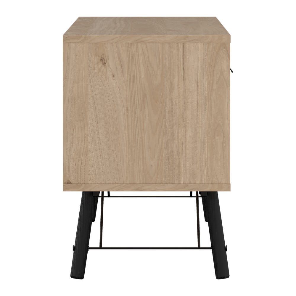 Szafka pod TV w dekorze dębu w naturalnym kolorze 150x60x40 cm Ry – Tvilum (zdjęcie 8)