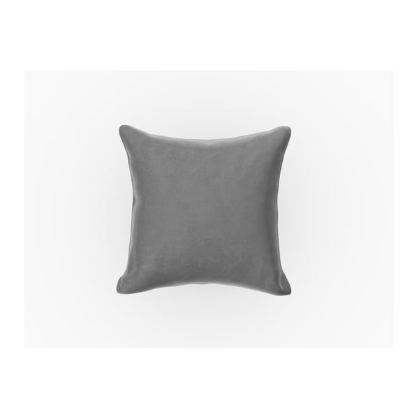 Szara aksamitna poduszka do sofy modułowej Rome Velvet – Cosmopolitan Design
