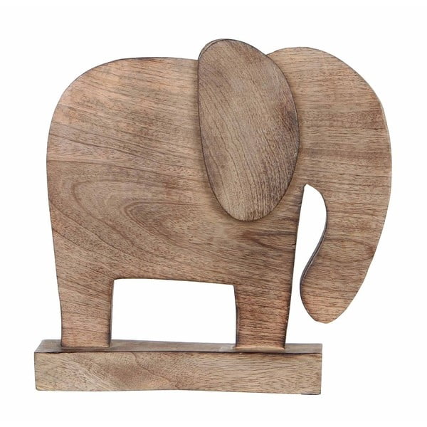 Drewniany słoń dekoracyjny Mica Sculpture