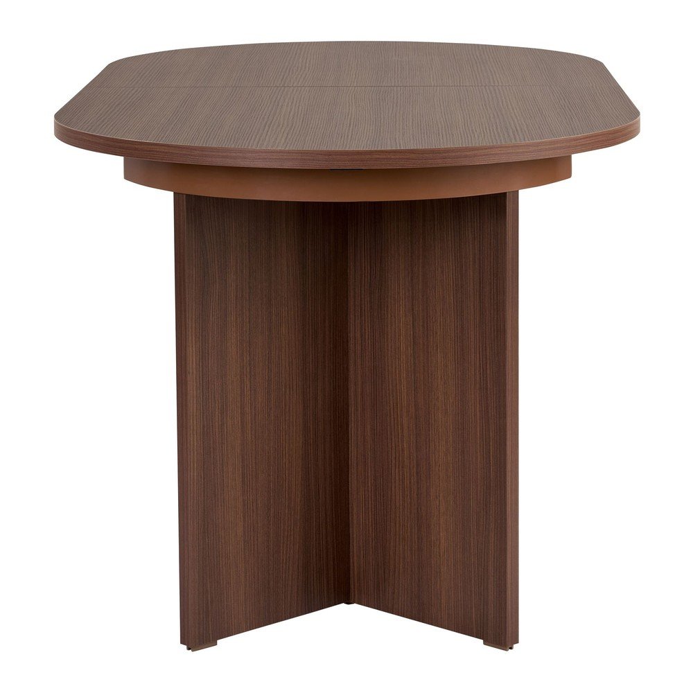 Rozkładany stół z dodatkowym blatem w dekorze orzecha 90x160 cm Sorell – Kalune Design (zdjęcie 9)