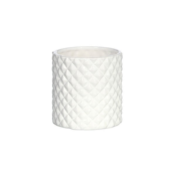 Biała doniczka ceramiczna Ixia