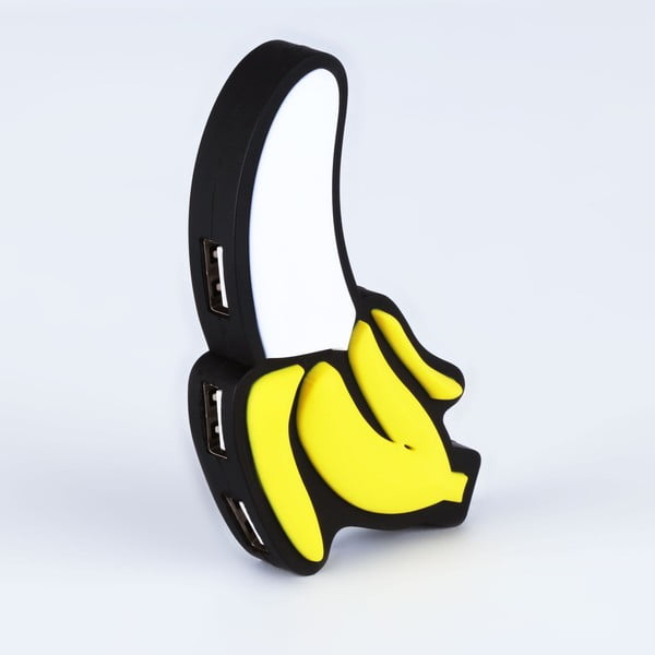 USB hub z 4 portami Just Mustard Banana
