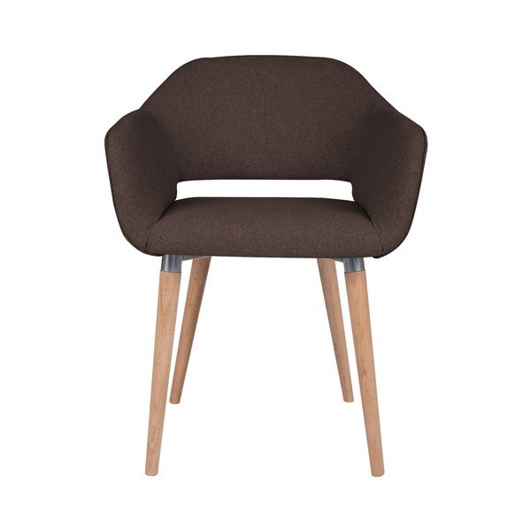 Brązowe krzesło do jadalni Cosmopolitan Design Napoli