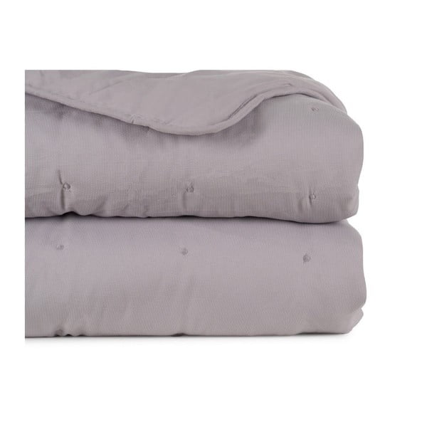 Szara narzuta pikowana 230x280 cm – Ixia