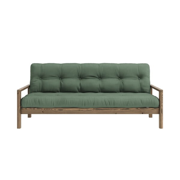 Zielona rozkładana sofa 205 cm Knob – Karup Design