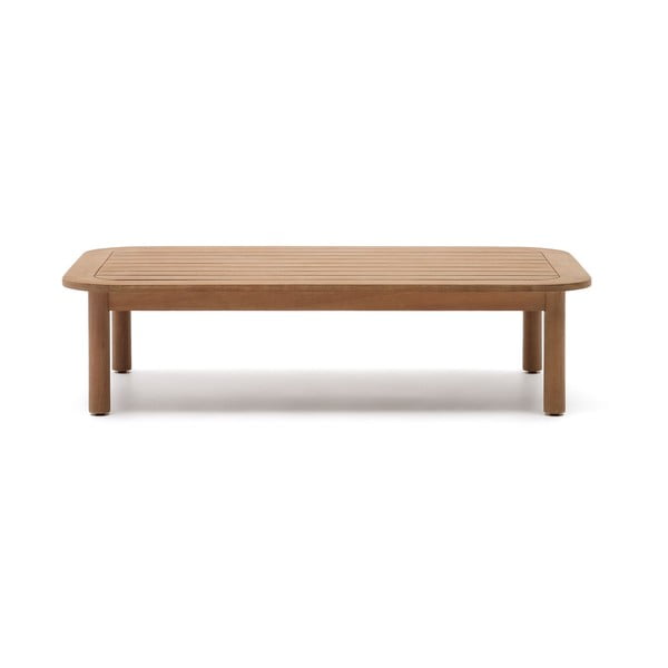 Stolik z litego drewna eukaliptusowego w naturalnym kolorze 89x140 cm Sacova – Kave Home-image-4