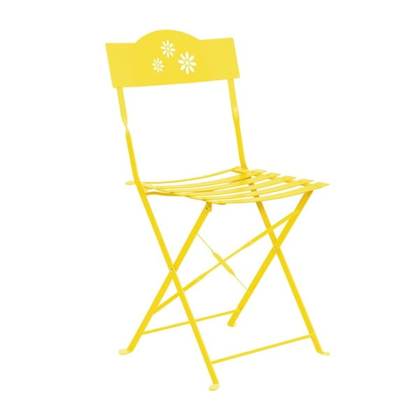 Żółte składane krzesło Butlers Daisy Jane