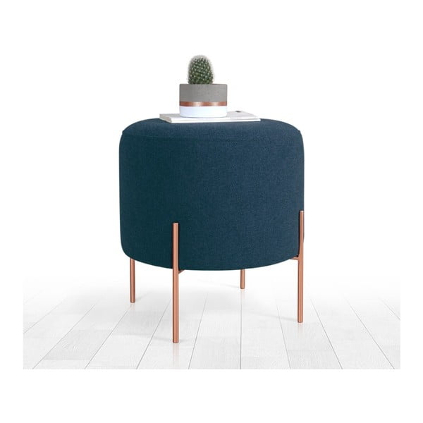 Ciemnoniebieski puf Copper – Artie-image-3
