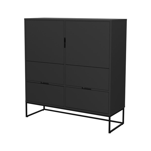 Czarna szafka z 4 szufladami Tenzo Lipp-image-3