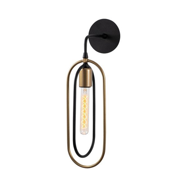 Kinkiet w czarno-złotym kolorze Cerco – Opviq lights-image-2