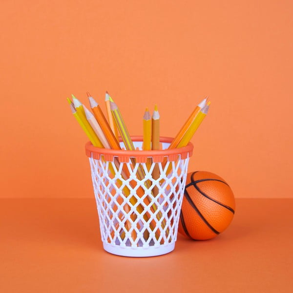 Plastikowy organizer na artykuły papiernicze Basket – Balvi-image-1