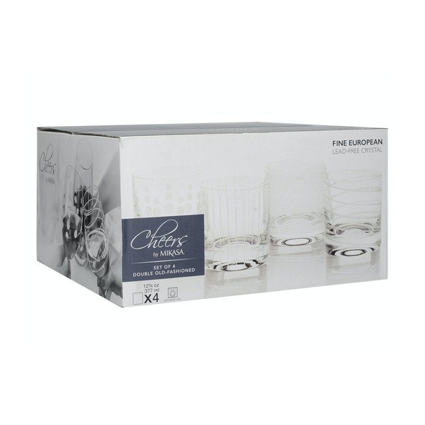 Zestaw 4 szklanek do whiskey Mikasa Cheers, 377 ml-image-4