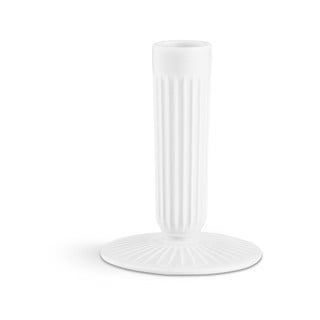 Biały kamionkowy świecznik Kähler Design Hammershoi, wys. 12 cm