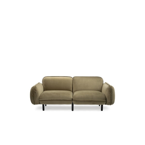 Zielona aksamitna sofa 188 cm Bean – EMKO