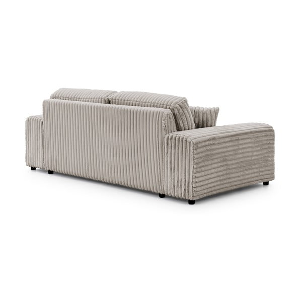 Jasnoszara sztruksowa sofa 213 cm Justin – Ropez-image-3