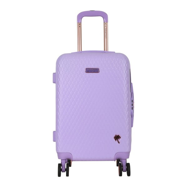 Fioletowa walizka podręczna LULU CASTAGNETTE Rachel, 44 l