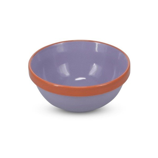 Pomarańczowa/fioletowa kamionkowa miska 710 ml Duo – ONA