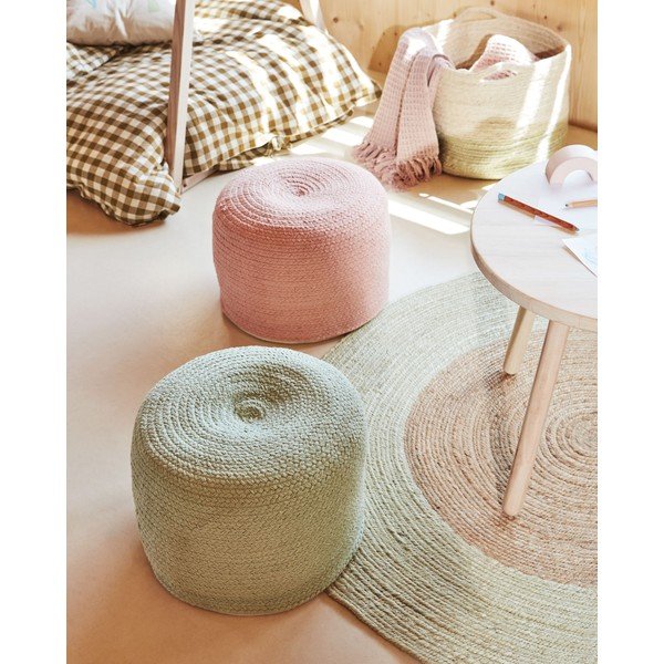 Różowy puf Daiana – Kave Home-image-1