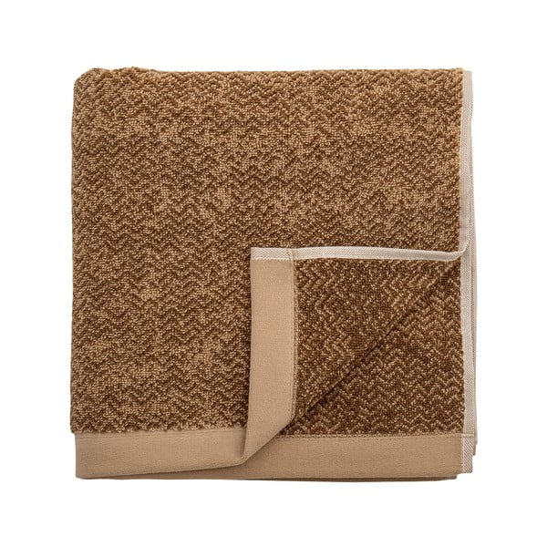 Brązowy bawełniany ręcznik 50x100 cm Kahla – Bloomingville