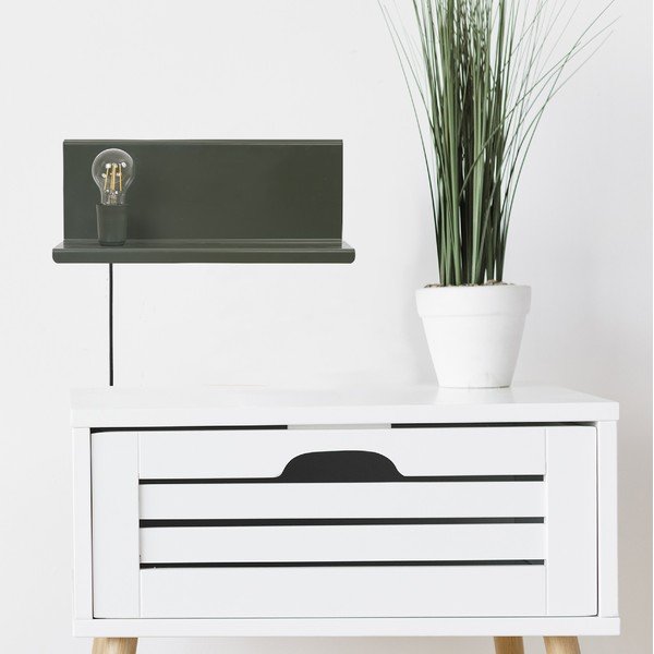 Zielony kinkiet z półką Homemania Decor Shelfie2-image-3