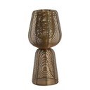 Metalowa lampa stołowa w kolorze brązu (wysokość 42 cm) Aboso – Light & Living