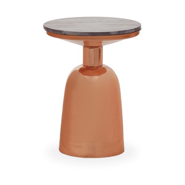 Okrągły stolik z marmurowym blatem ø 48 cm Amira – Premier Housewares-image-3