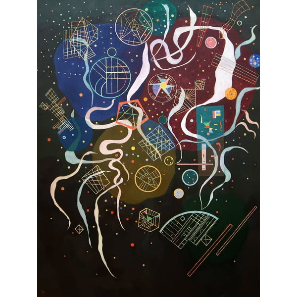 Obraz – reprodukcja 50x70 cm Mouvement I, Wassily Kandinsky – Fedkolor