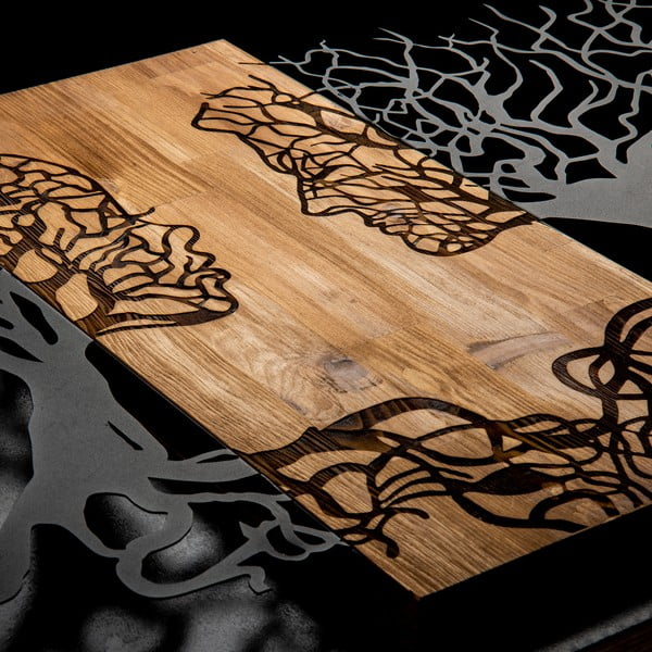 Drewniano-metalowa dekoracja ścienna 92x58 cm Tutku – Wallity-image-4