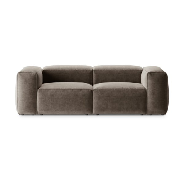 Brązowa sofa 224 cm Bergamo – Cosmopolitan Design