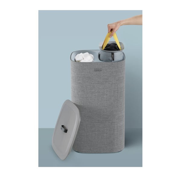 Szary tekstylny kosz na pranie Joseph Joseph Tota, 60 l-image-3