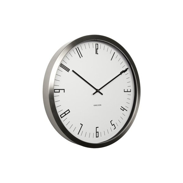 Biały zegar Present Time Cased Index-image-3