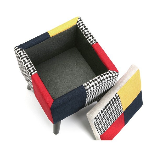 Taboret Patchwork Square-image-2