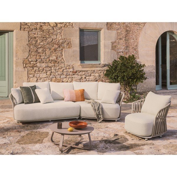 Beżowa/szarobrązowa modułowa sofa ogrodowa 167 cm Osani – Kave Home-image-1