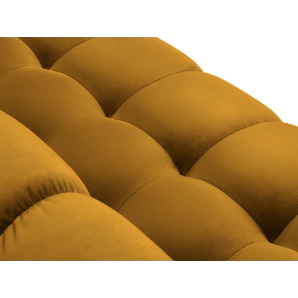 Żółty aksamitny narożnik Cosmopolitan Design Bali, lewostronny-image-1