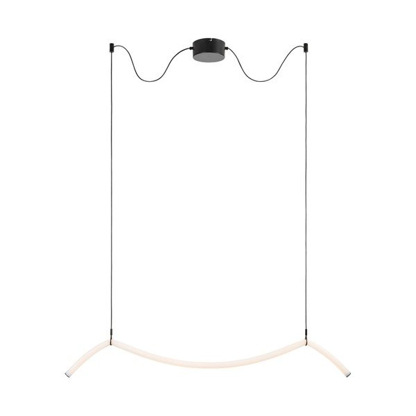 Biała/czarna metalowa lampa wisząca LED ze ściemniaczem Melt – Markslöjd