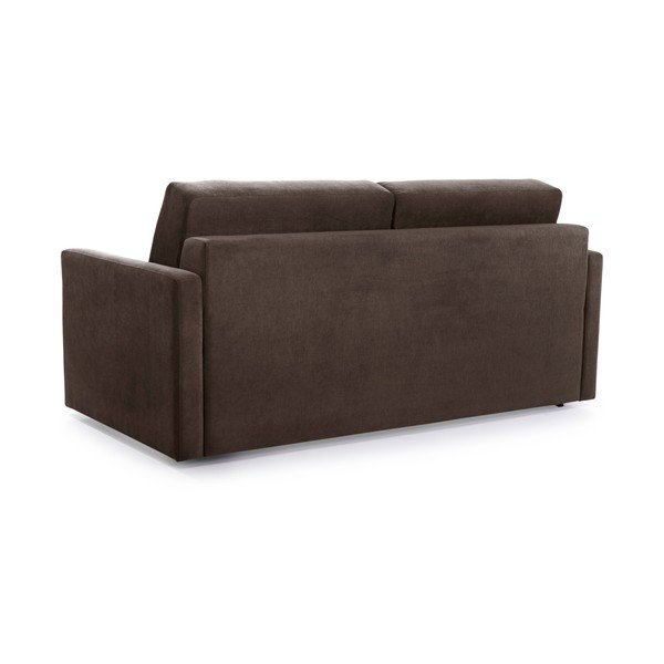 Brązowa sofa rozkładana z materacem Scandic Soul-image-2
