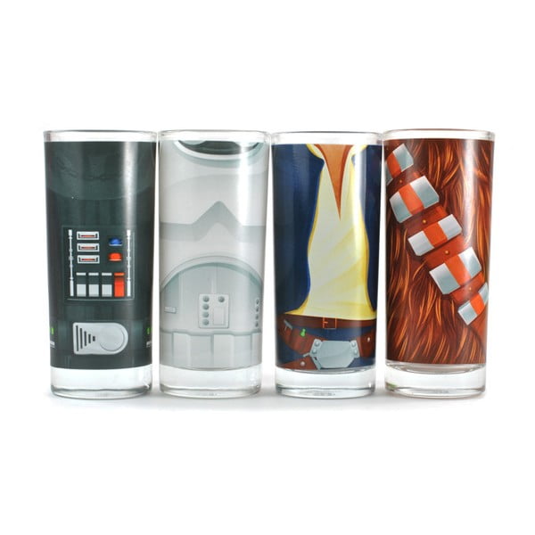 Zestaw 4 szklanek Star Wars™ Character Torso, 300 ml