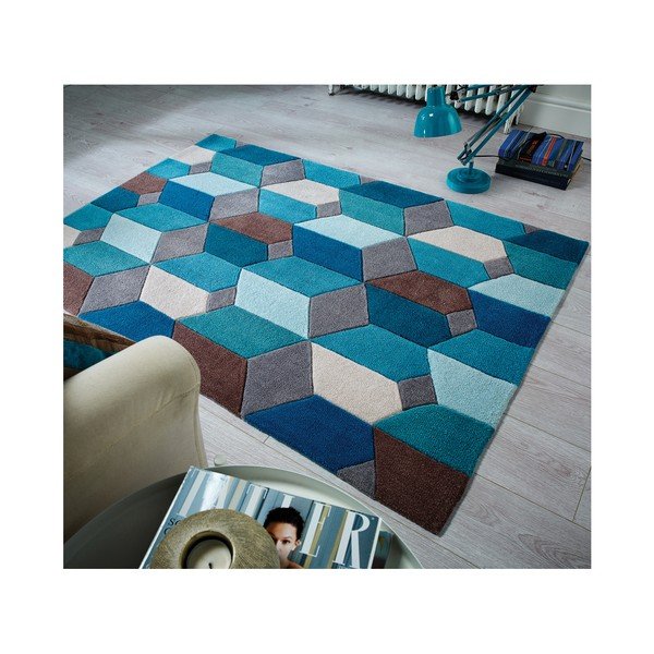 Niebieski dywan Flair Rugs Scope, 120x170 cm-image-4
