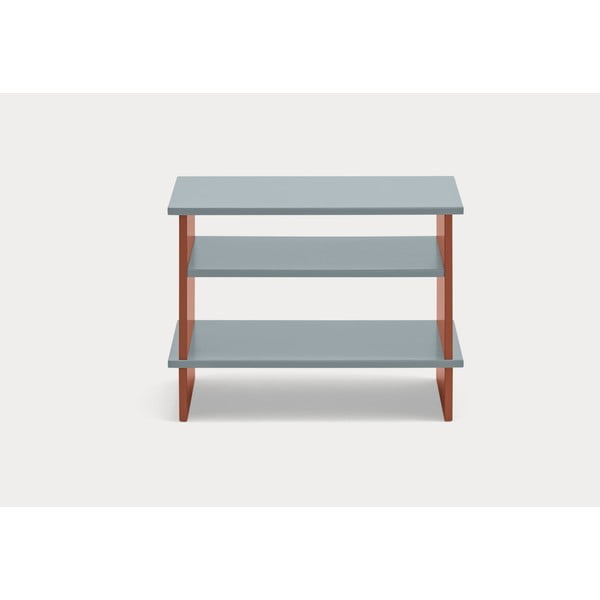 Ceglasto-szara szafka nocna z półką Inari – Teulat-image-2