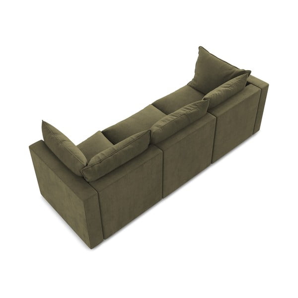 Sofa w kolorze khaki 255 cm Manao – Makamii-image-3