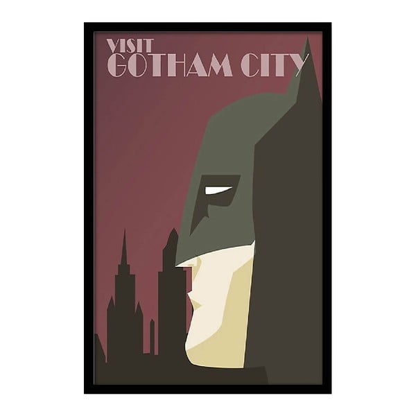 Plakat Visit Gotham City, 35x30 cm