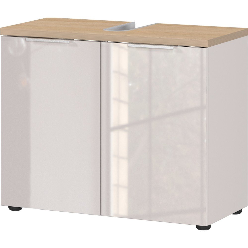 Kremowa szafka pod umywalkę z połyskiem 70x58 cm Tavira – Germania
