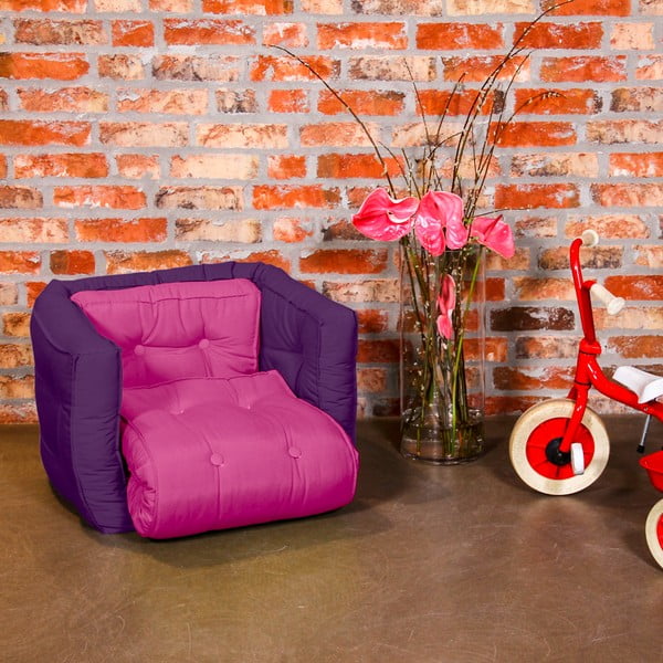 Fotel dziecięcy Karup Baby Dice Pink/Purple-image-1